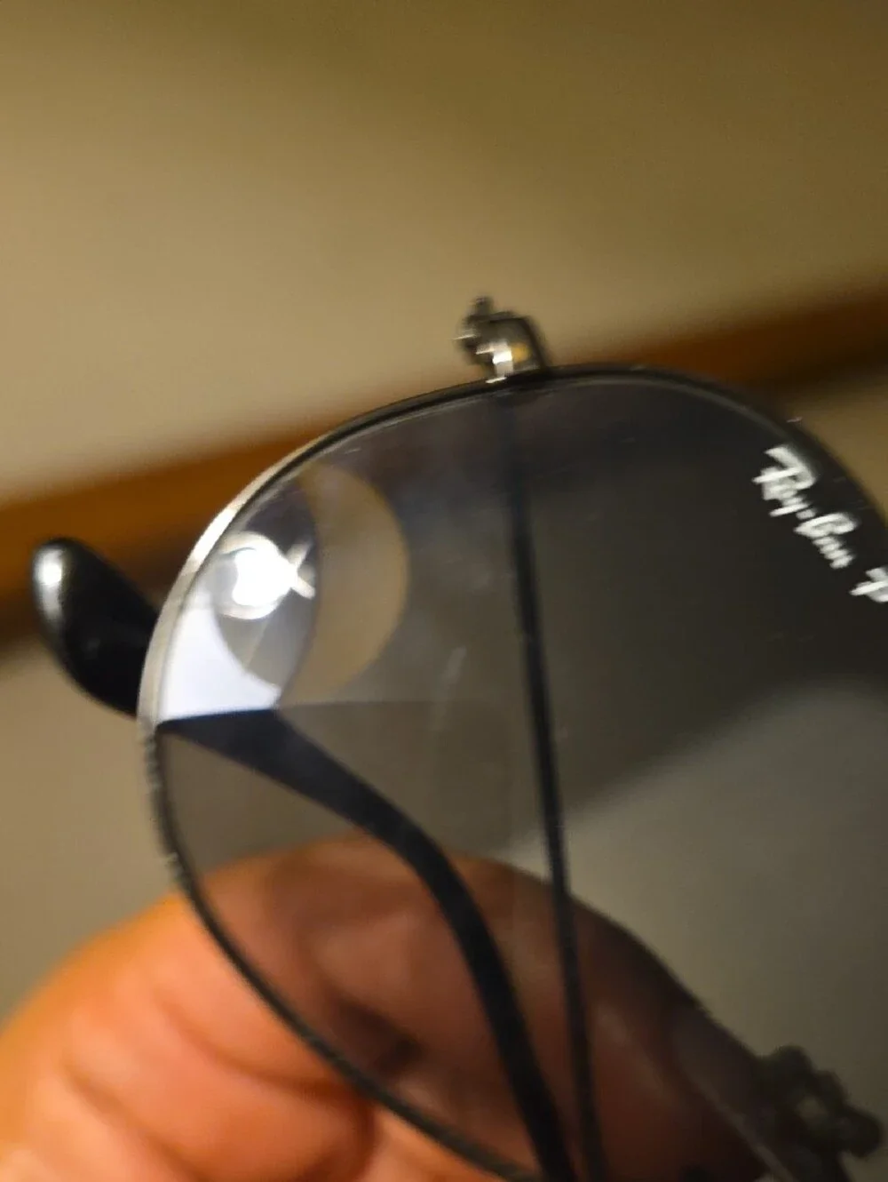 Classic Aviator Sunglasses -polarized Lenses 55-18 Scraches Gun Metal
